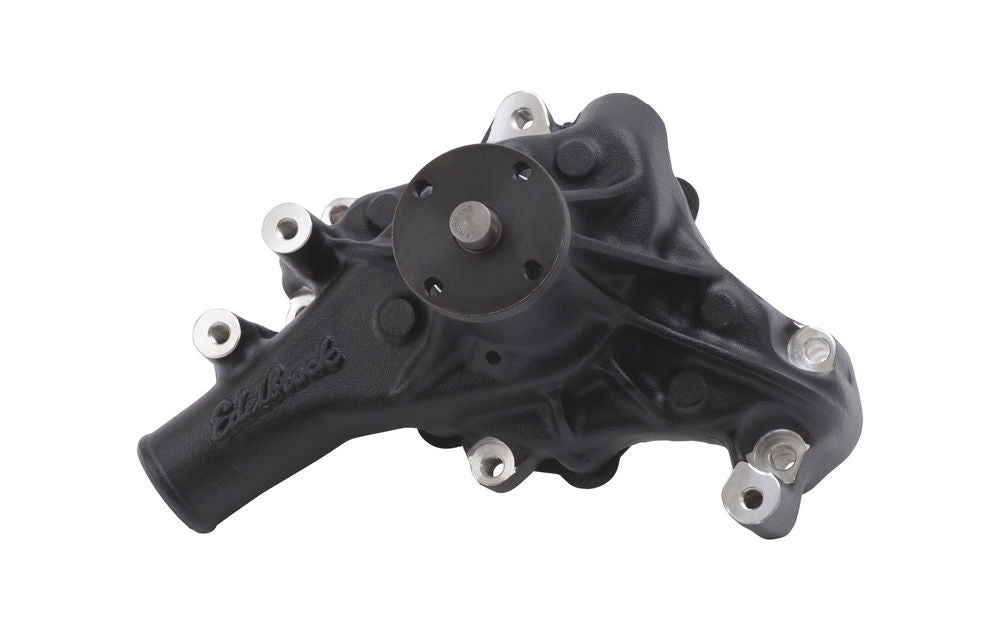 SBC Water Pump - Long Black Water Pumps - Mechanical Edelbrock
