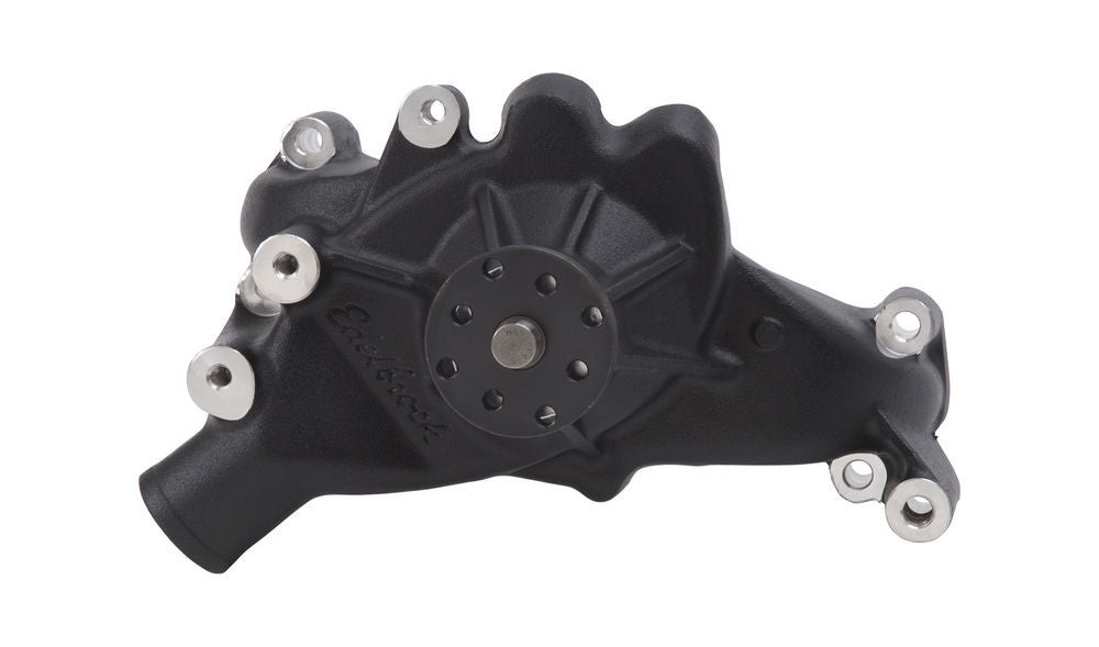 BBC Water Pump - Long Black Water Pumps - Mechanical Edelbrock