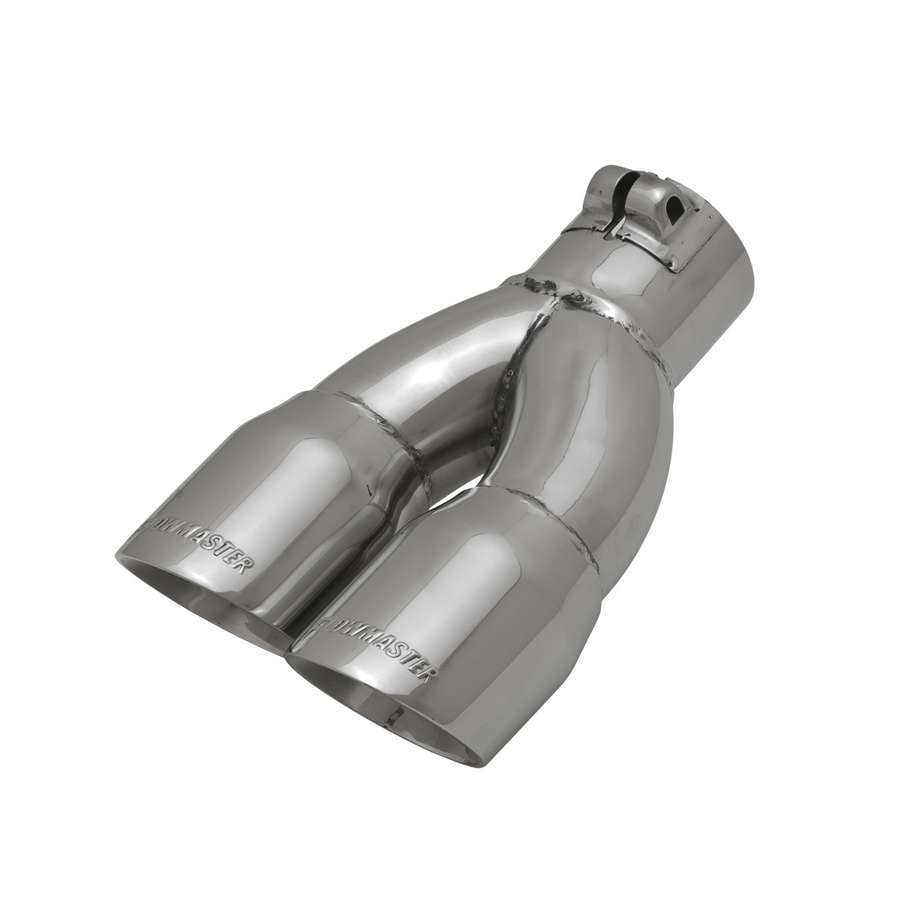 Exhaust Tip Embossed Logo Polished Exhaust Tips Flowmaster