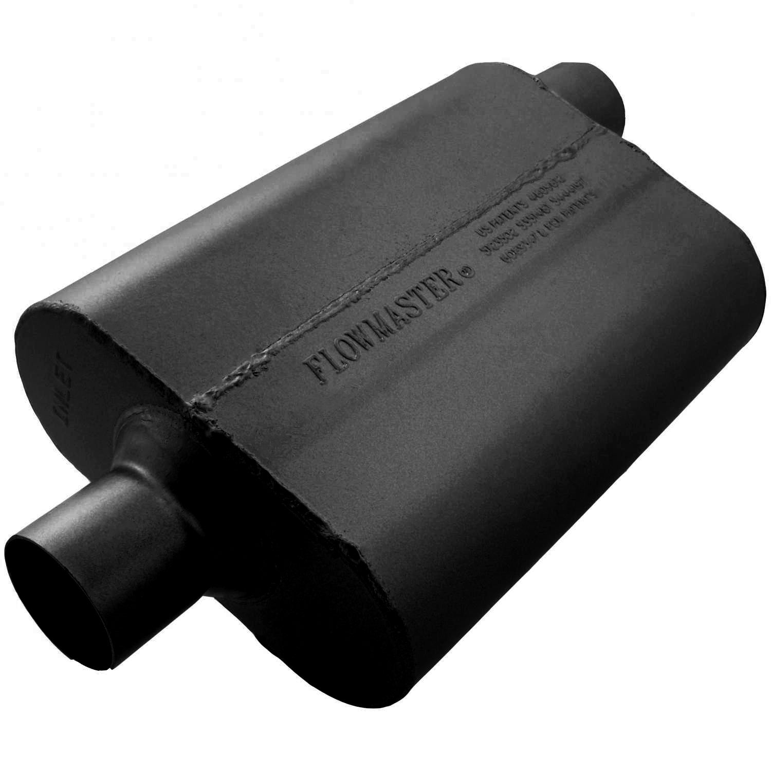40 Series Muffler 2.50in Center In 2.5 Offset Out Exhaust, Mufflers & Tips Flowmaster