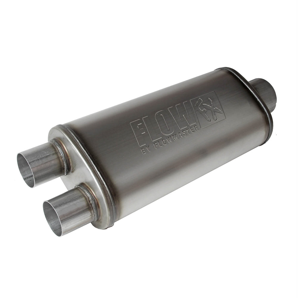 FlowFXMuffler 3.5in Cntr In / 2.5in Dual Out Exhaust, Mufflers & Tips Flowmaster