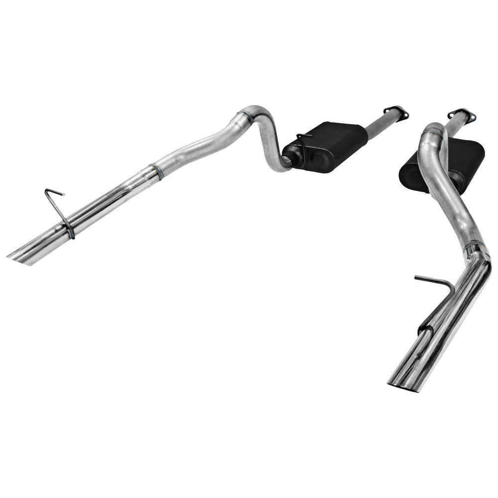 A/T Exhaust System - 86-93 Mustang Exhaust Systems Flowmaster