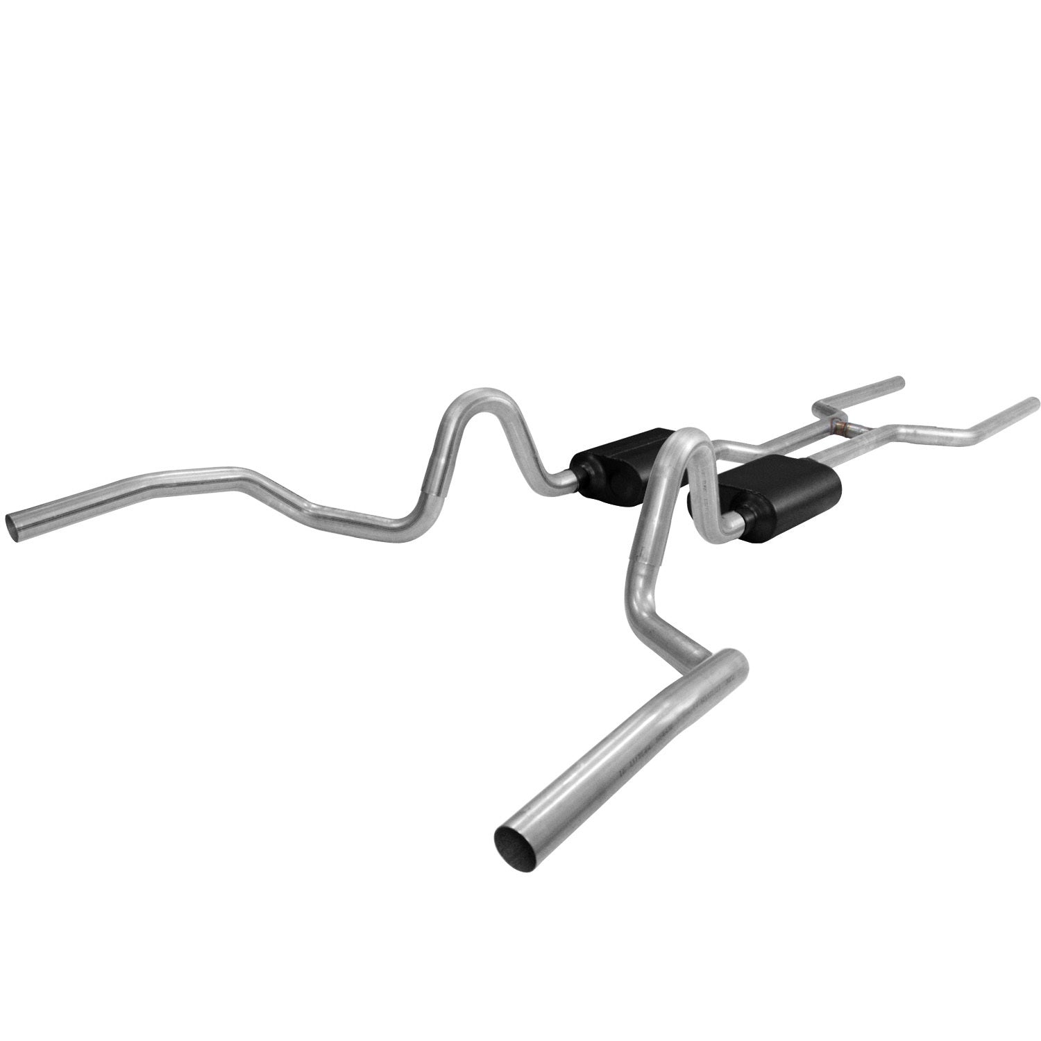 Header-Back Exhaust Kit 68-72 Chevelle V8 2.5in Exhaust Systems Flowmaster