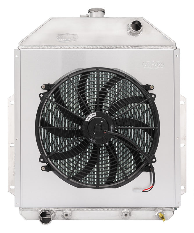 48-52 Ford Truck Aluminum Performance Radiator Ford Engine and 16 Inch Fan Kit Cold Case Radiators Radiator Kit COLD-CASE Radiators