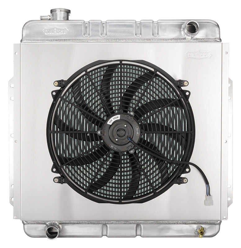53-56 Ford F Series Coyote Swap Aluminum Performance Radiator And 16 inch Fan Kit Cold Case Radiators Radiator Kit COLD-CASE Radiators