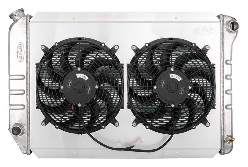 97-03 Ford Truck F150 Coyote Swap Aluminum Performance Radiator With Dual 12 Inch Fan Kit Cold Case Radiators Radiator Kit COLD-CASE Radiators