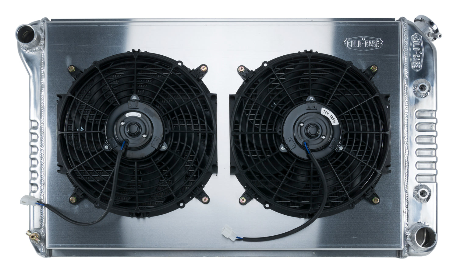 78-88 GM G-Body Aluminum Radiator And 12 Inch Dual Fan Kit AT (exc. GN) Cold Case Radiators Radiator Kit COLD-CASE Radiators