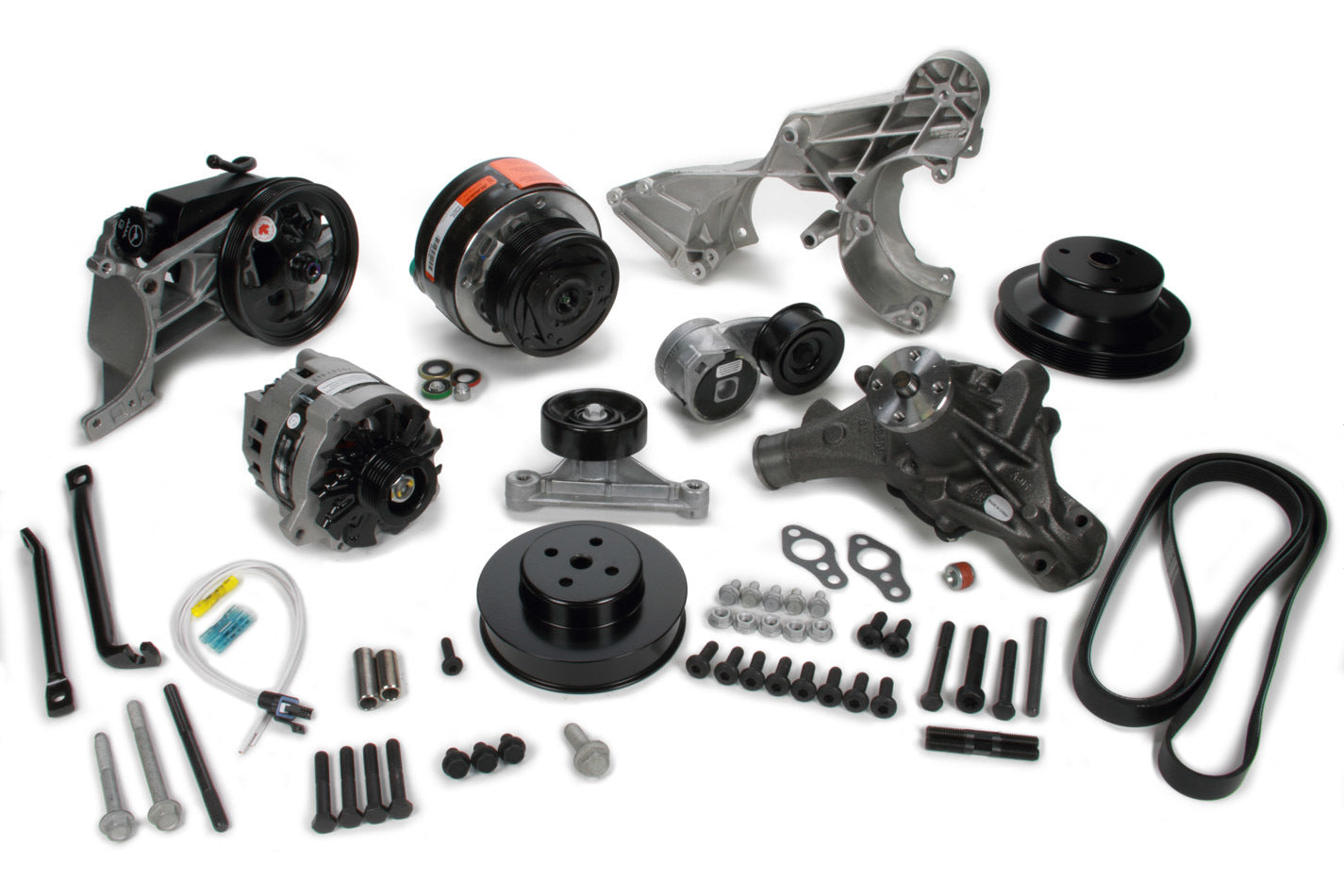 SBC Accessory Drive Sys. w/AC Pulley Kits Chevrolet Performance Parts