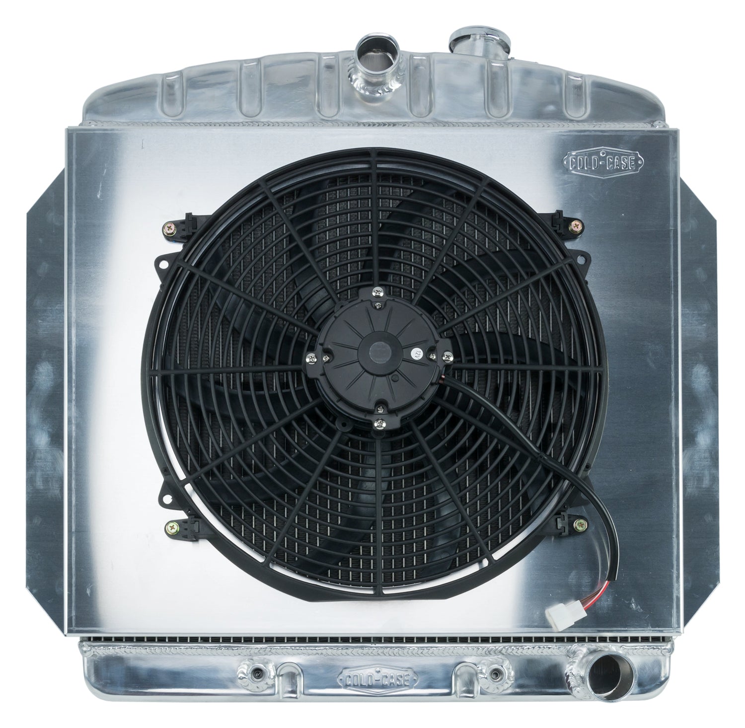 60-62 Chevy Truck C/K Series Aluminum Performance Radiator And 16 Inch Fan Kit Cold Case Radiators Radiator Kit COLD-CASE Radiators