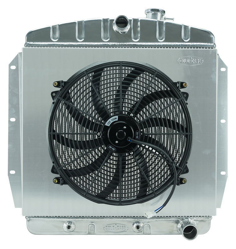 55-59 Chevy Truck Aluminum Radiator and 16 Inch Fan Kit Cold Case Radiators Radiator Kit COLD-CASE Radiators