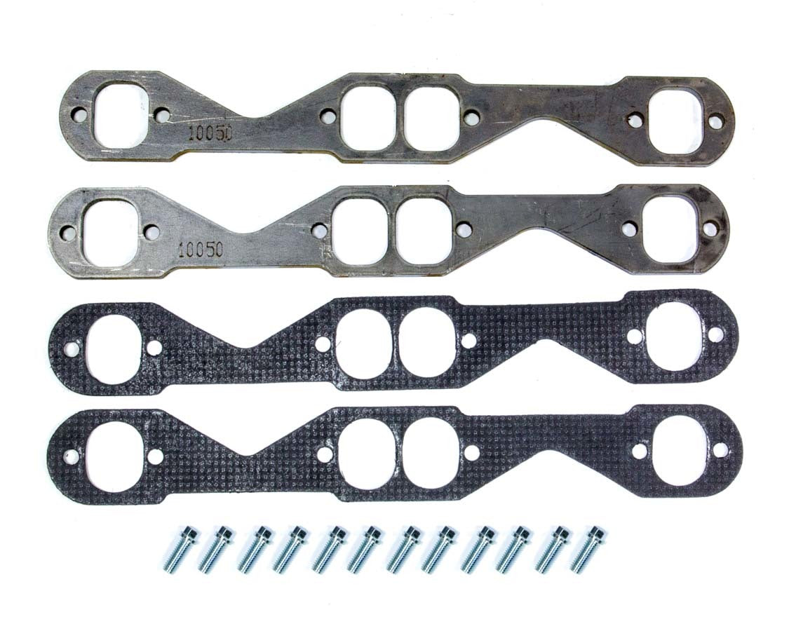 SB Chevy 1.75in Flanges Oval Port Header Flanges Hedman Hedders