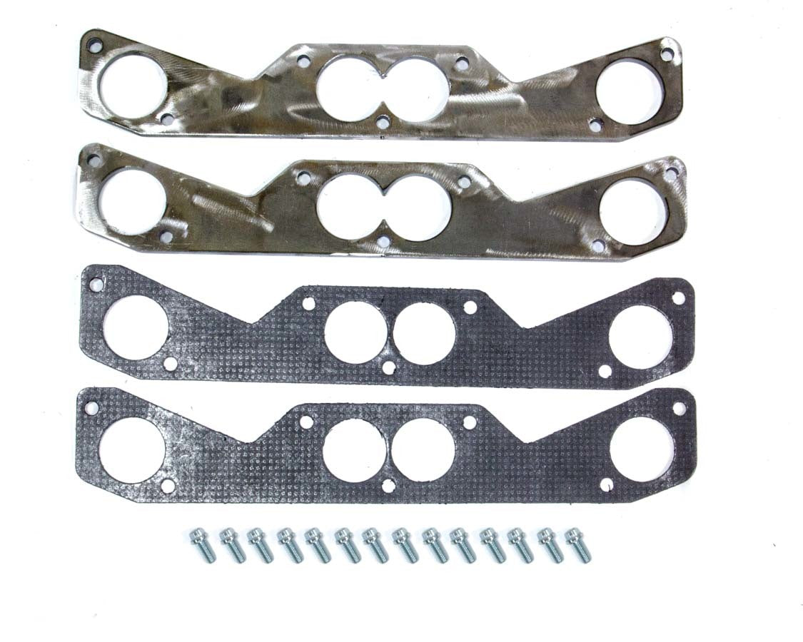 SB Chevy 2in Flanges Round Port Outer Flange Header Flanges Hedman Hedders