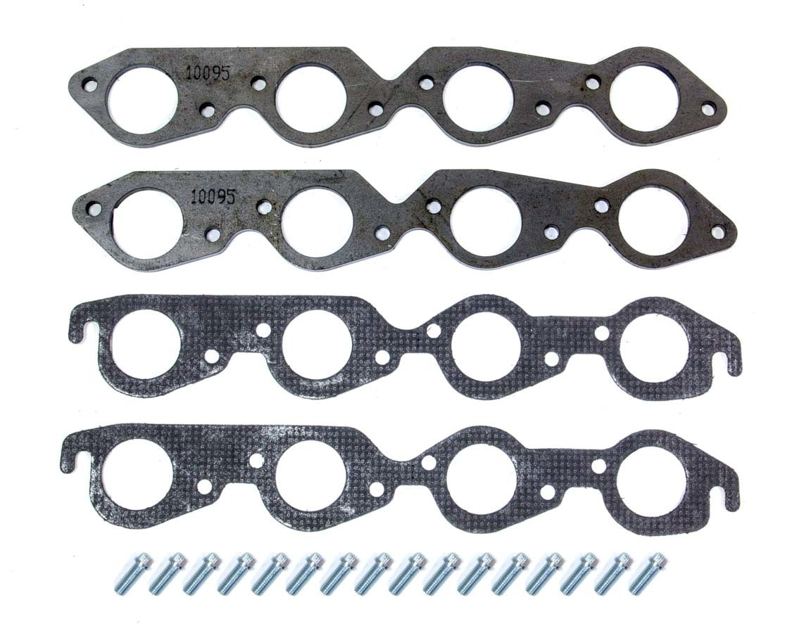 Header Flange Kit - BBC 2in Round Port Exhaust, Mufflers & Tips Hedman Hedders