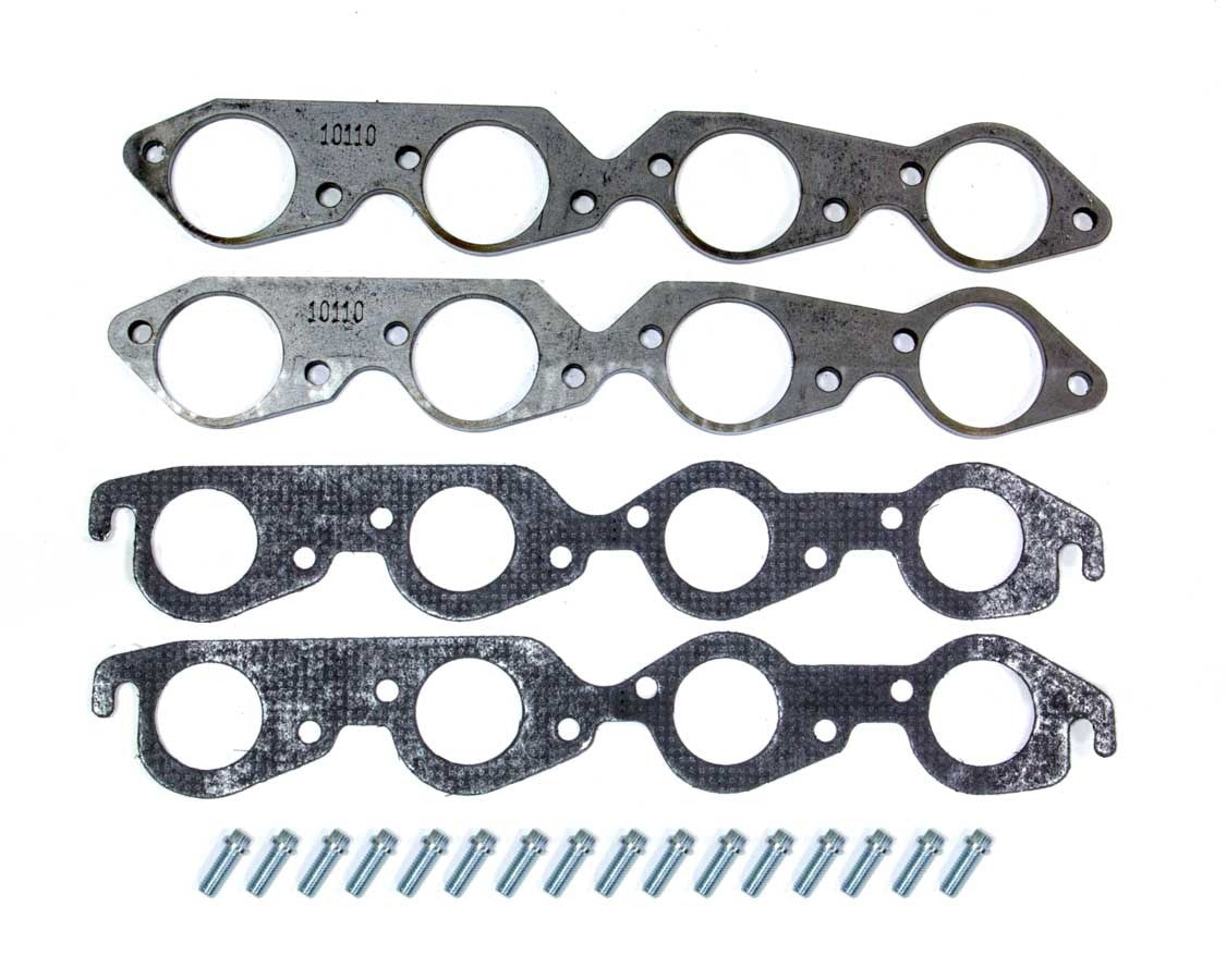 BB Chevy 2.375in Flanges Round Port Header Flanges Hedman Hedders