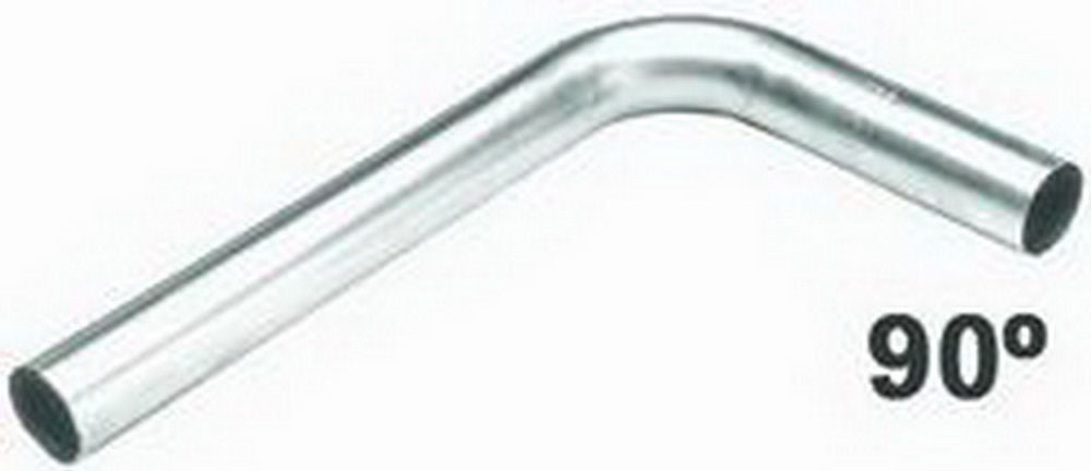 90 Bend Mild Steel 1.625 x 2.5in Radius 18 Gauge Exhaust Pipe - Bends Hedman Hedders