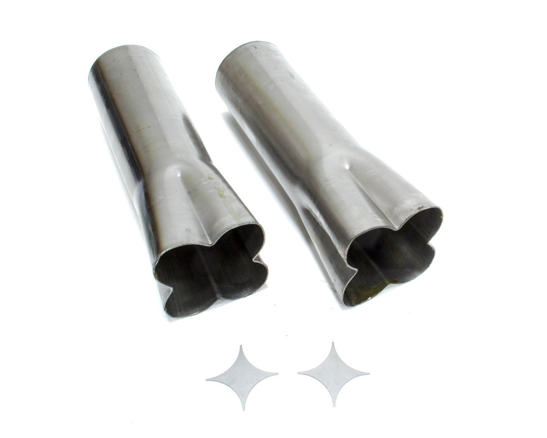 Weld-On Collectors 1-7/8in x 3-1/2in (Pair) Header Collectors and Components Hedman Hedders