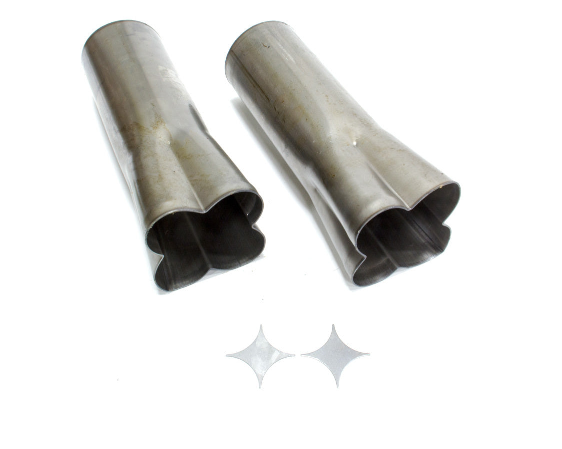 Weld-On Collectors 2-1/8in x 4in (Pair) Exhaust, Mufflers & Tips Hedman Hedders