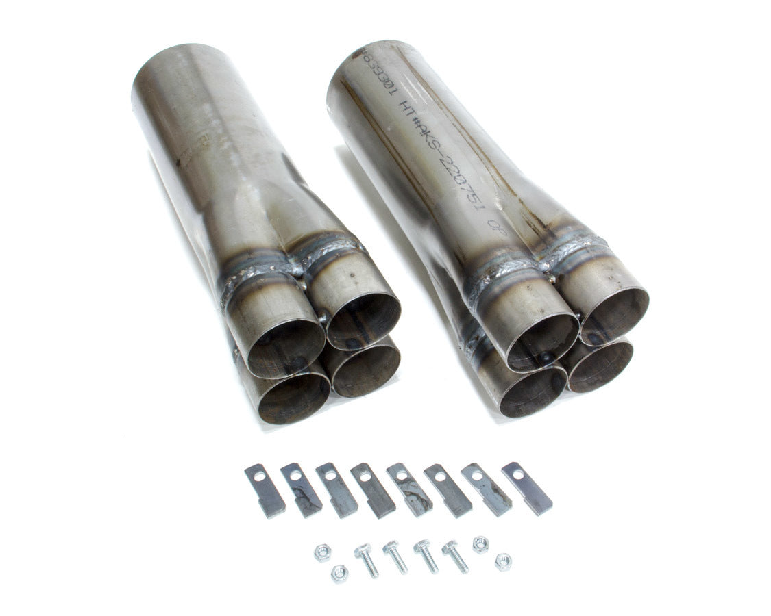 Slip-On Collectors 2-1/4in x 4-1/2in (Pair) Header Collectors and Components Hedman Hedders