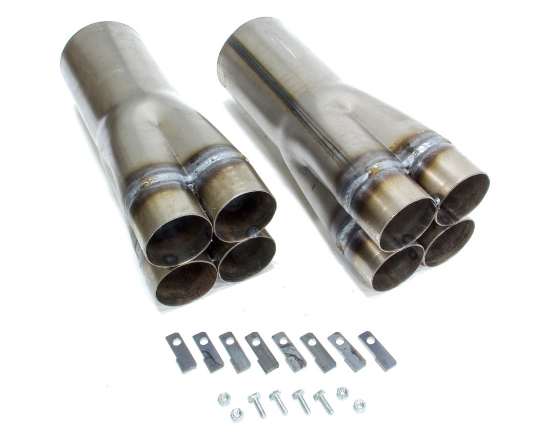 Slip-On Collectors 2-1/2in x 4-1/2in (Pair) Exhaust, Mufflers & Tips Hedman Hedders