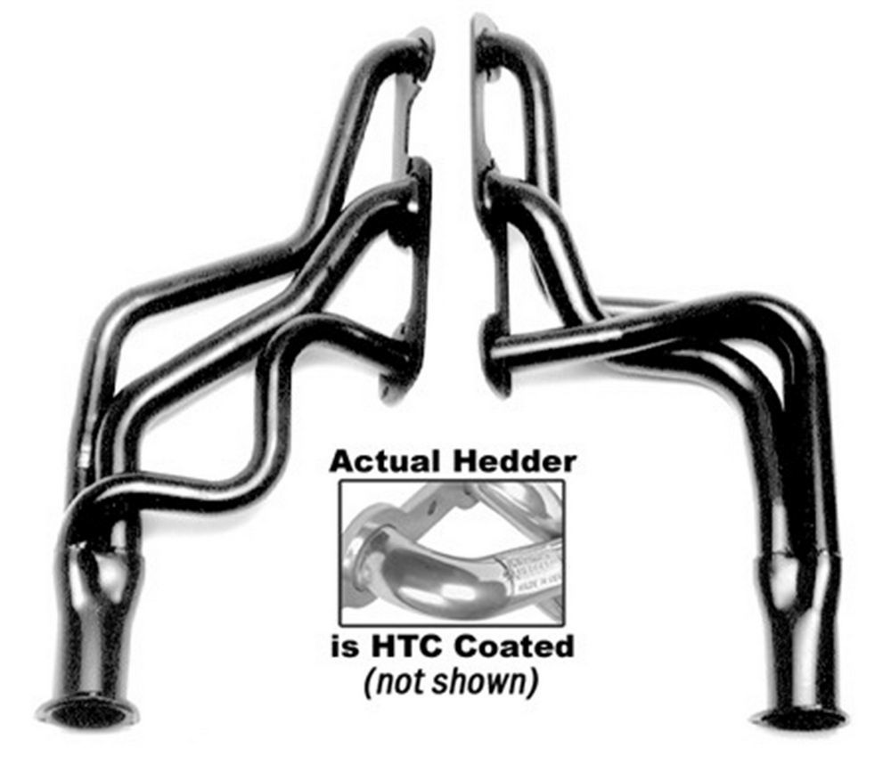 Pontiac V8 Headers - Coated Headers Hedman Hedders