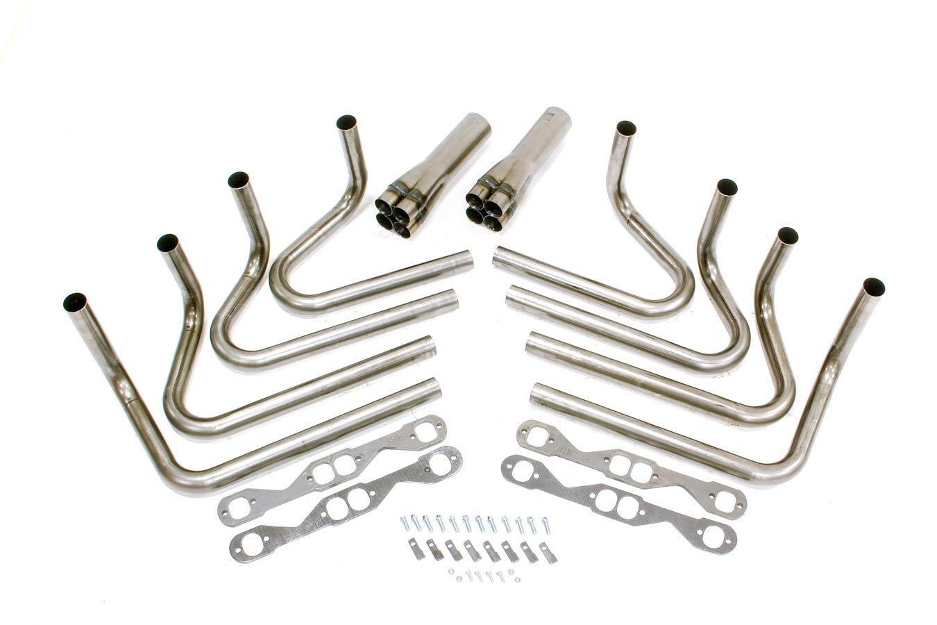 1-3/4in SBC Weld Up Kit- 3-1/2in Slip On Collecto Exhaust, Mufflers & Tips Hedman Hedders