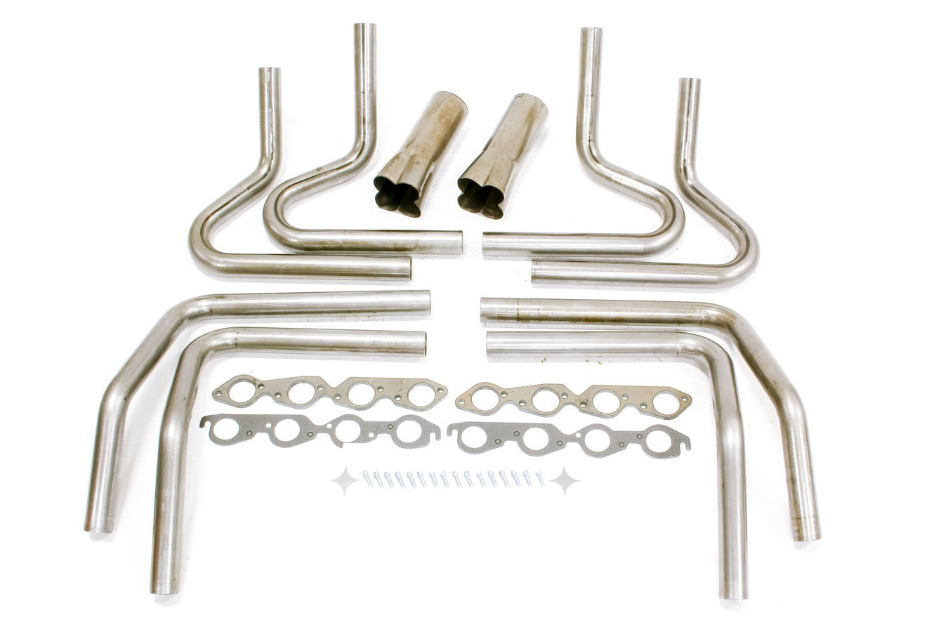 2-1/8in BBC Weld Up Kit- 4in Weld On Collector Headers Hedman Hedders