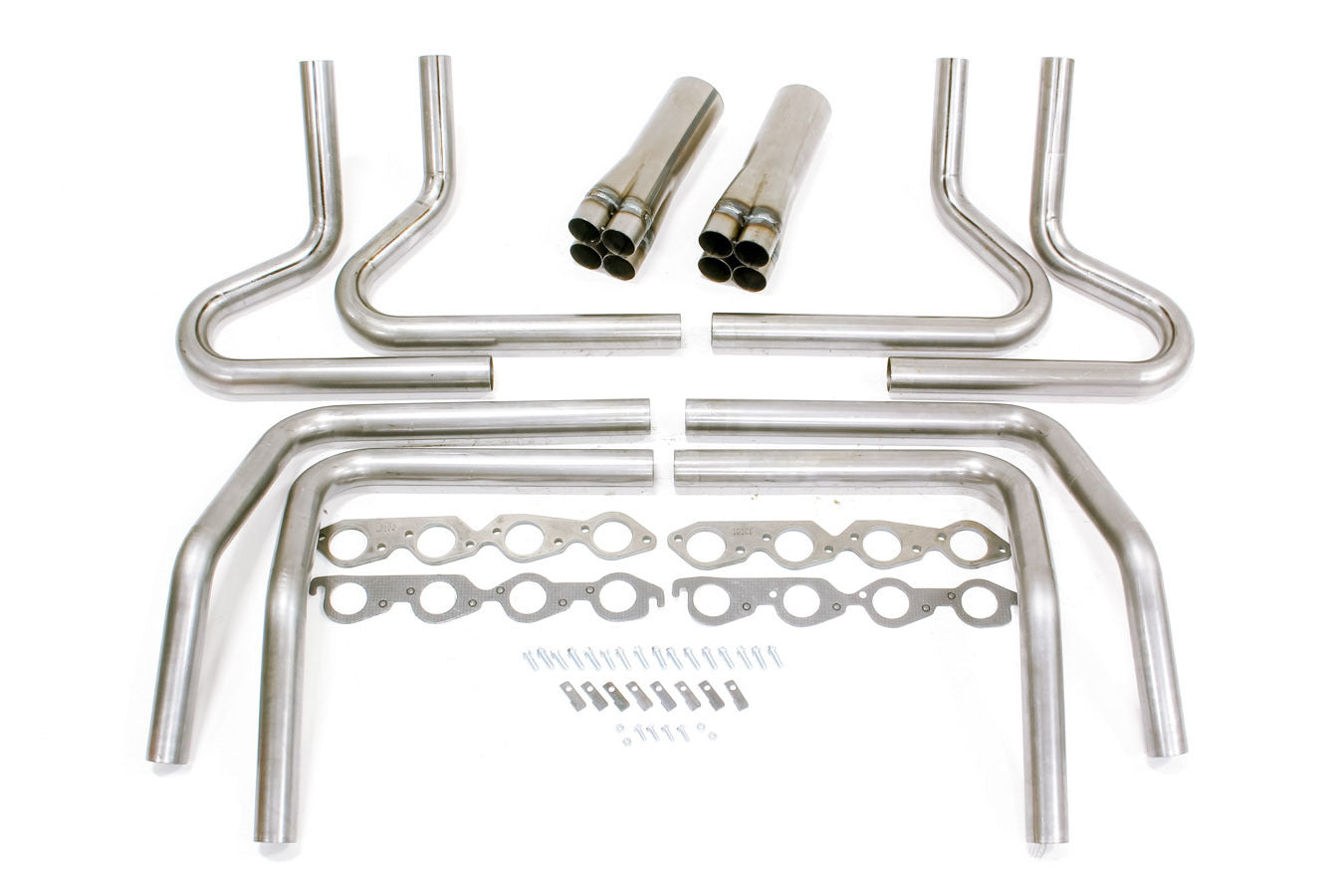 2-1/8in BBC Weld Up Kit- 4in Slip On Collector Headers Hedman Hedders