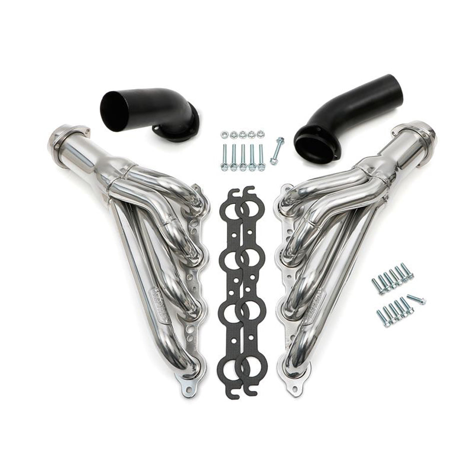 68-72 Chevelle Headers w/LS Engine Exhaust, Mufflers & Tips Hedman Hedders