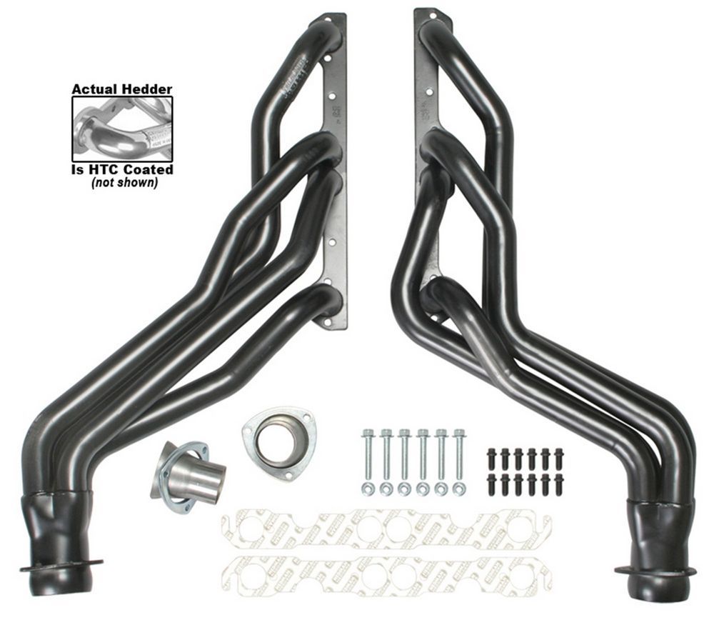 SBC Headers - Coated 88-95 Truck Headers Hedman Hedders