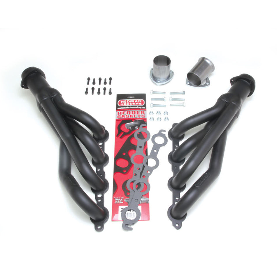 67-87 Chevy C10 Headers w/LS Engine Exhaust, Mufflers & Tips Hedman Hedders