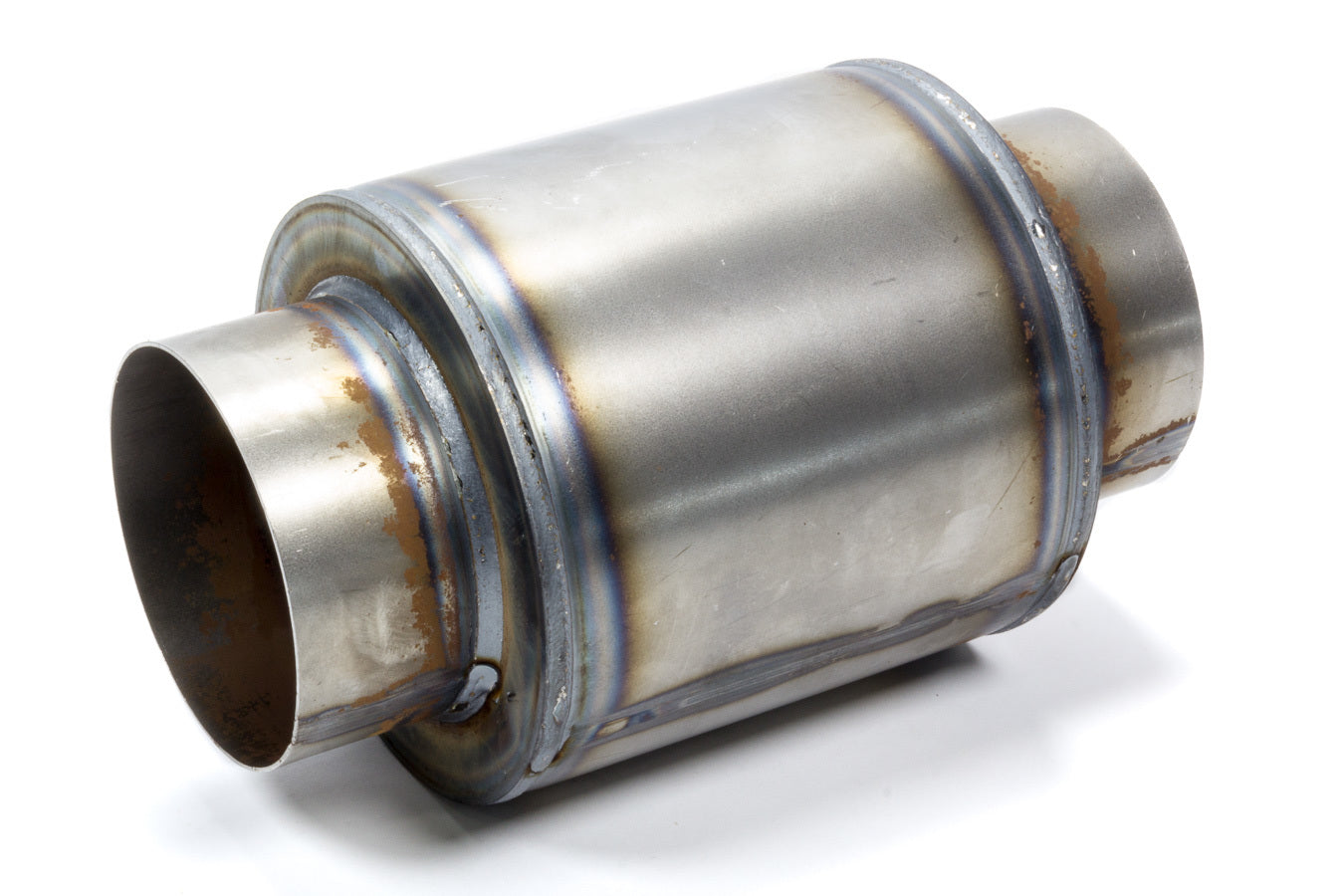 Muffler Crate Late Model 4in In/Out Uncoated Exhaust, Mufflers & Tips Hedman Hedders