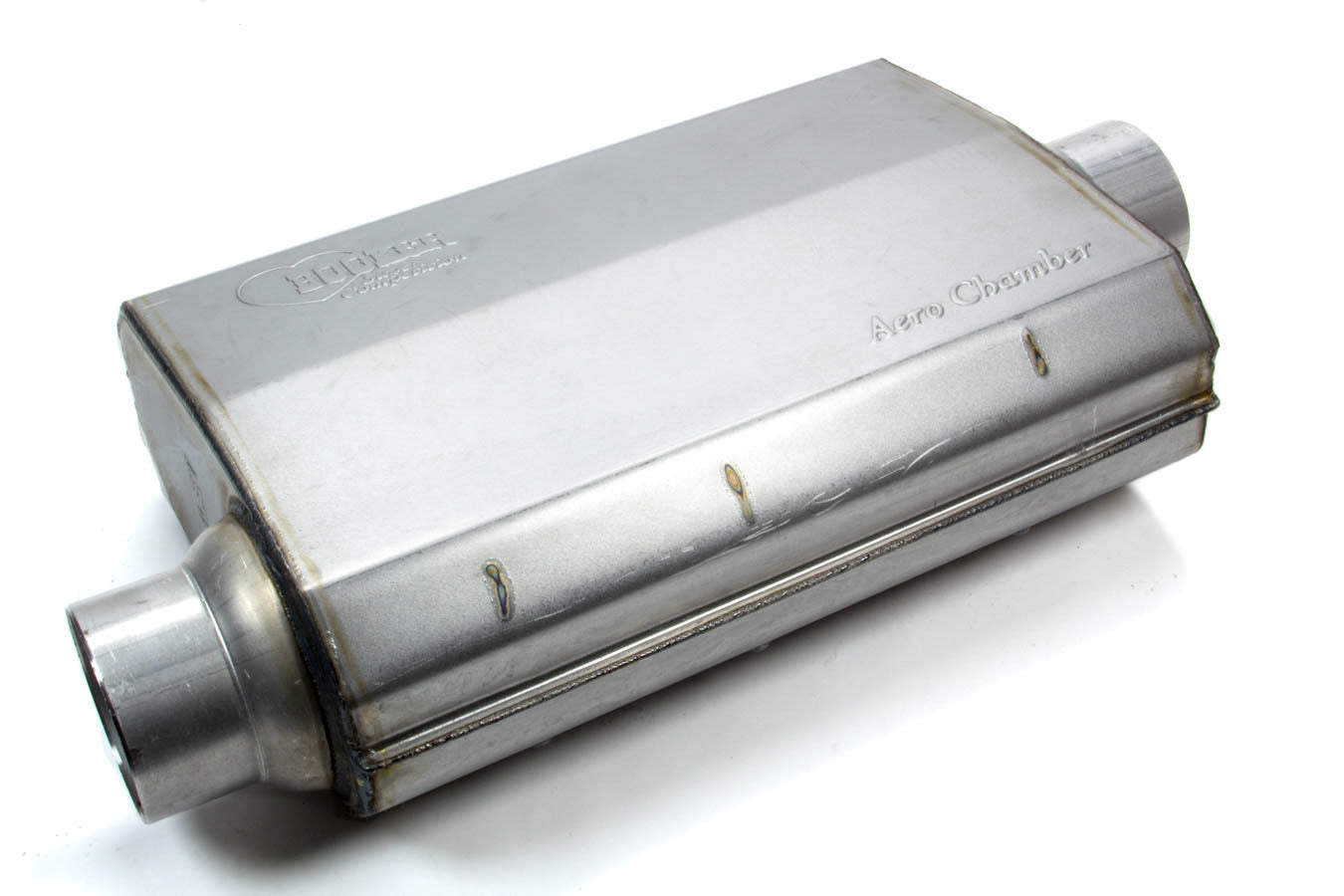 Aero Chamber Muffler 3in Offset/Center Exhaust, Mufflers & Tips Hooker