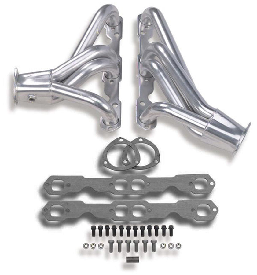 SBC Universal Shorty Headers - Coated Exhaust, Mufflers & Tips Hooker