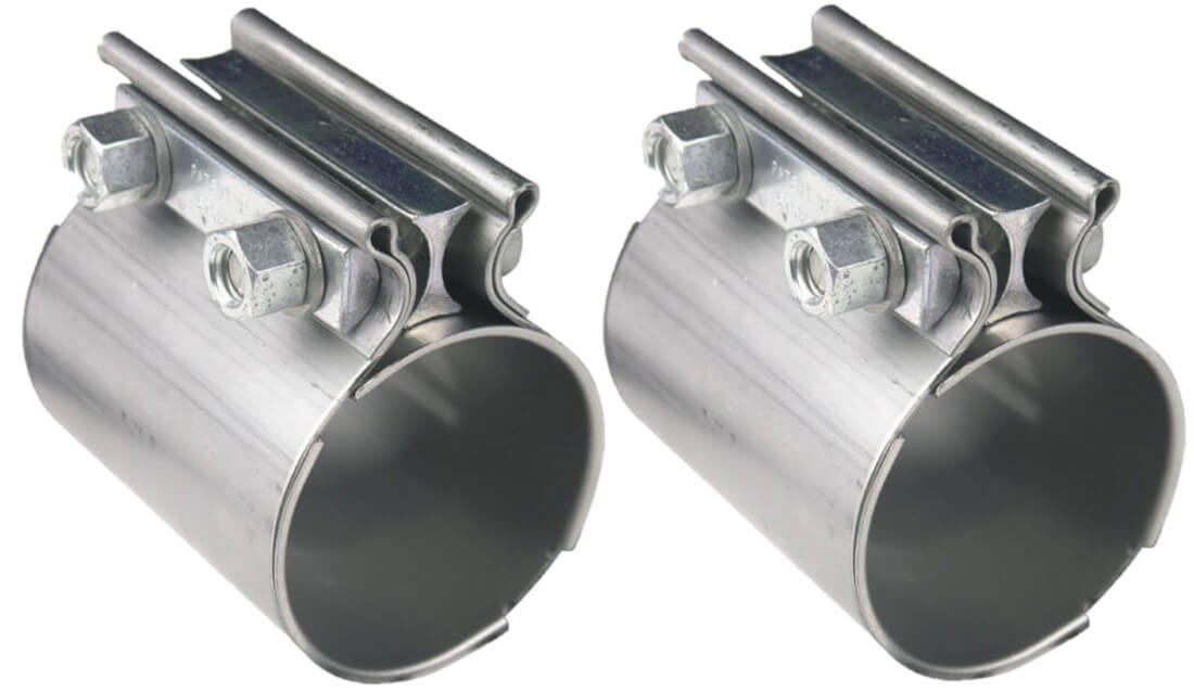 Exhaust Coupler Clamps 2-1/2 SS 2pk Exhaust, Mufflers & Tips Hooker