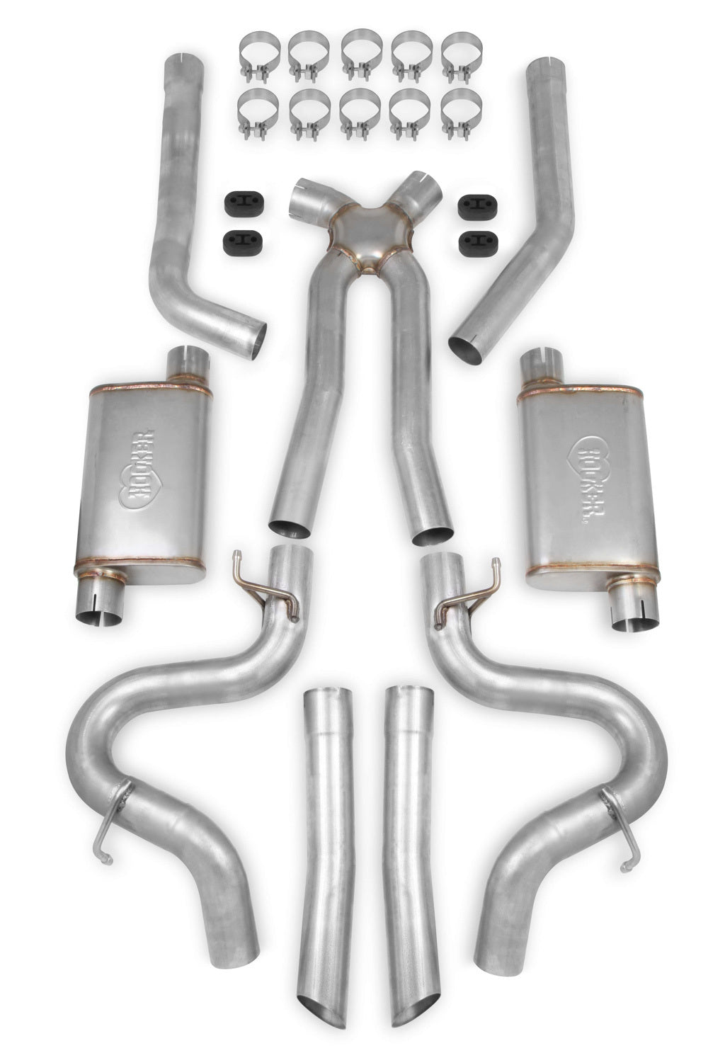 GM G-Body SS Exhaust System 2.5in 78-87 Exhaust, Mufflers & Tips Hooker