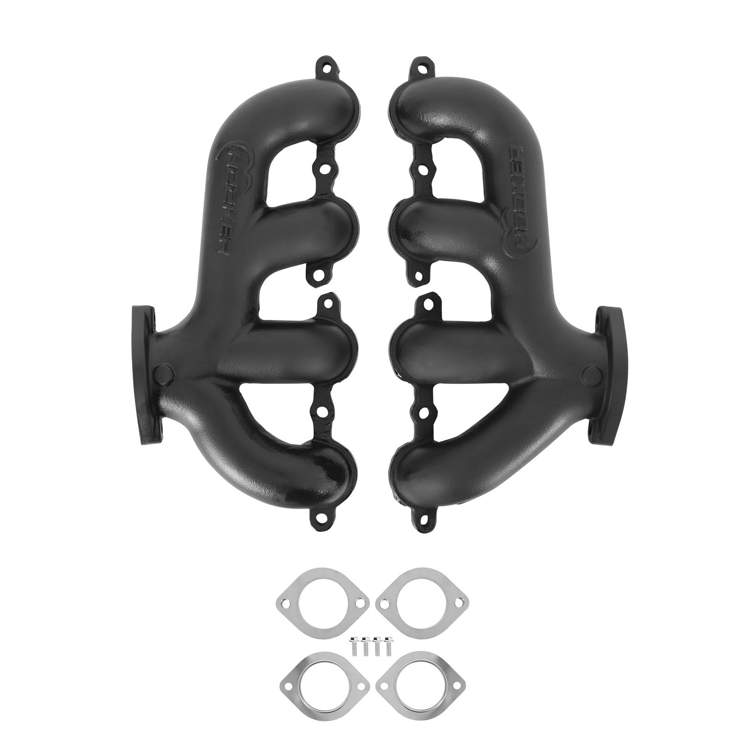 Exhaust Manifold Set GM LS Rear Dump Exhaust, Mufflers & Tips Hooker