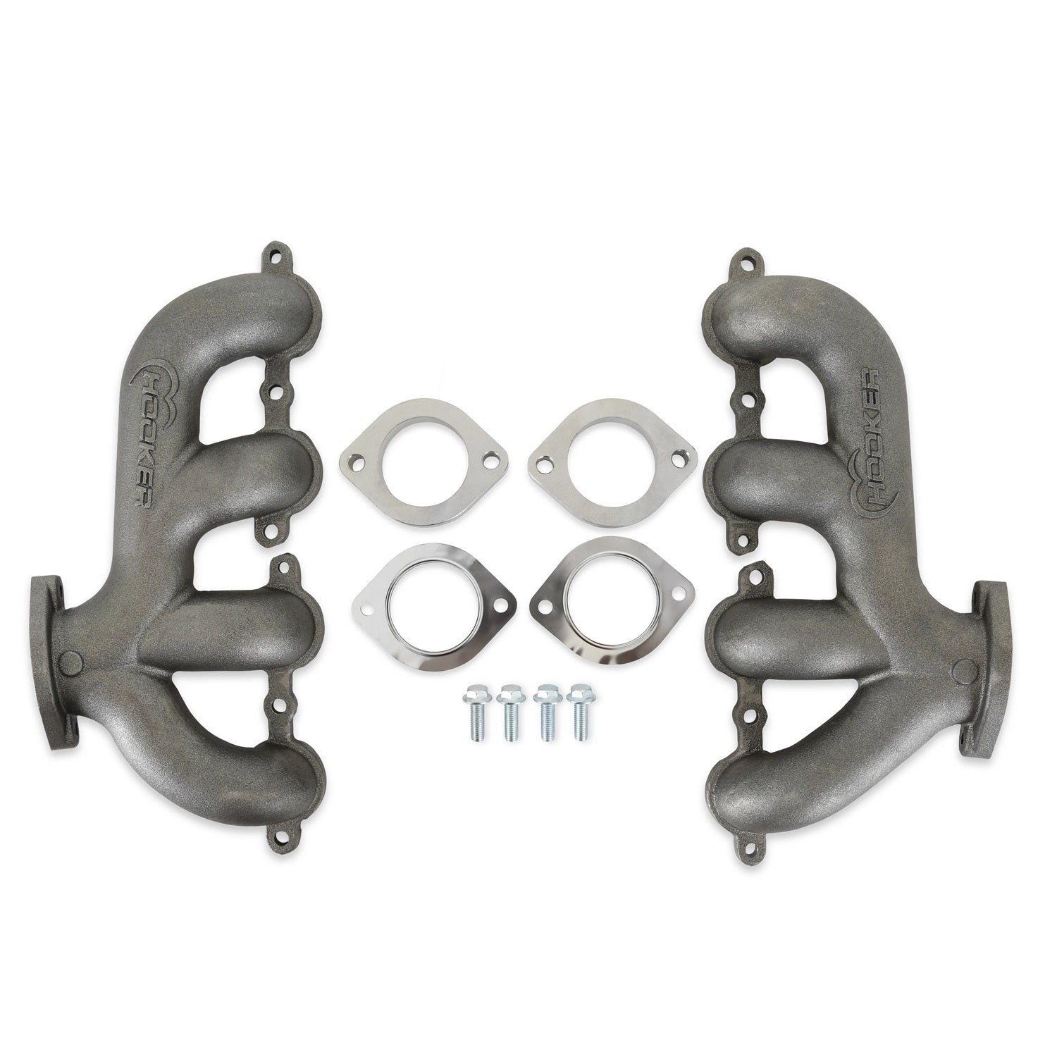 Exhaust Manifold Set GM LS Rear Dump Exhaust, Mufflers & Tips Hooker