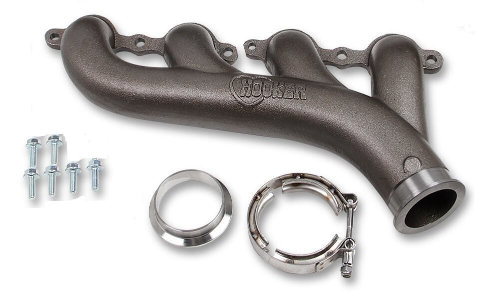 Exhaust Manifold LH LS Turbo w/Clamp Exhaust, Mufflers & Tips Hooker