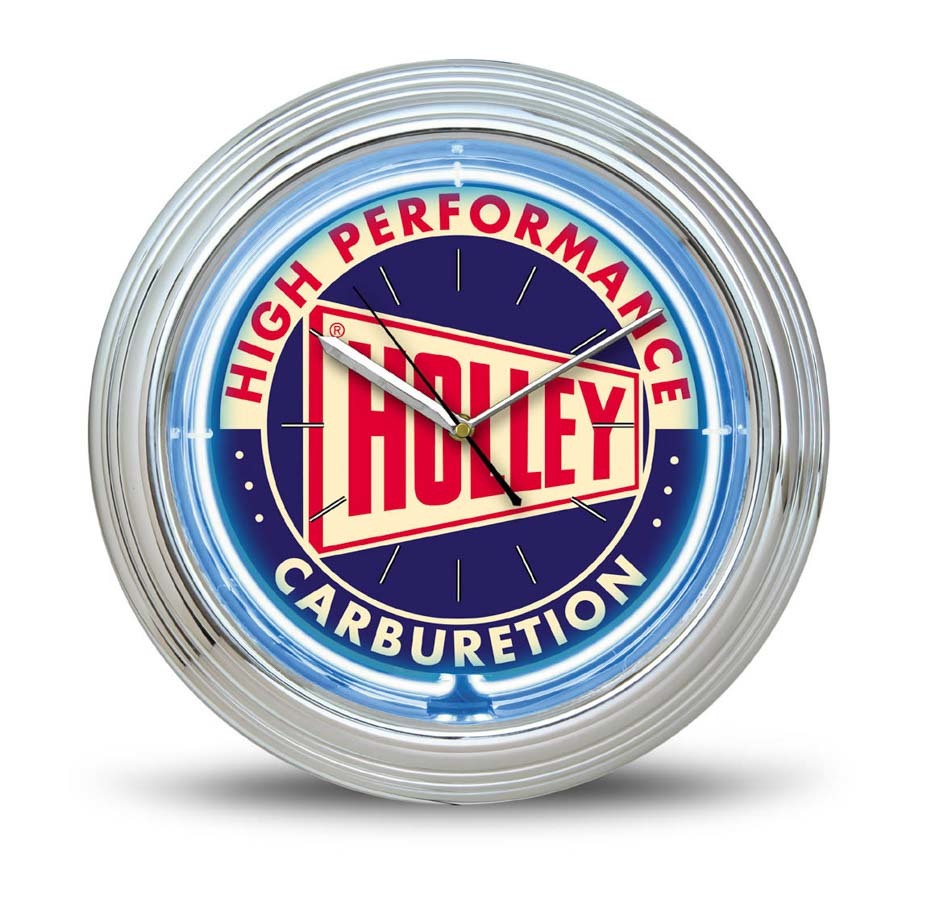 Holley Neon Clock - Blue Clocks Holley