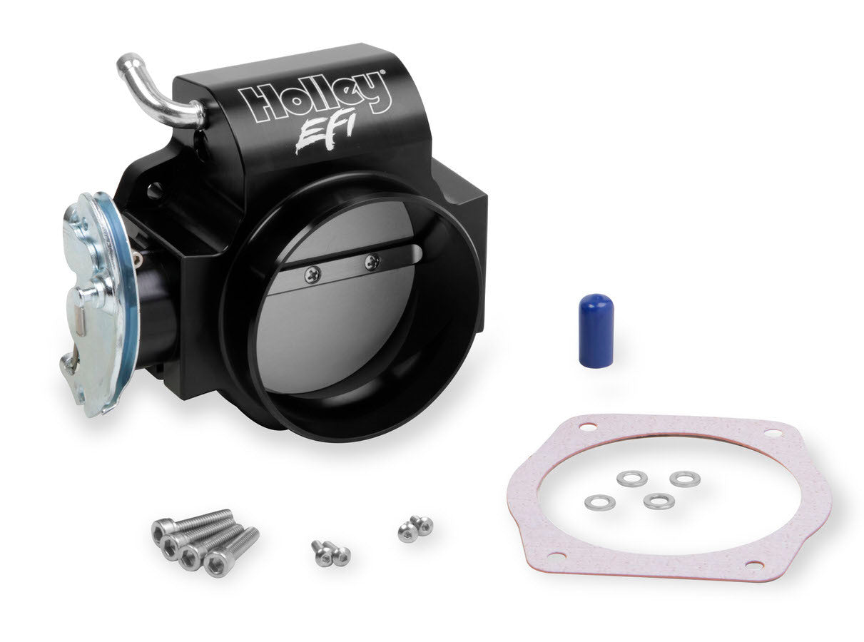 90mm LS Throttle Body w/Tapered Bore - Black Throttle Bodies Holley