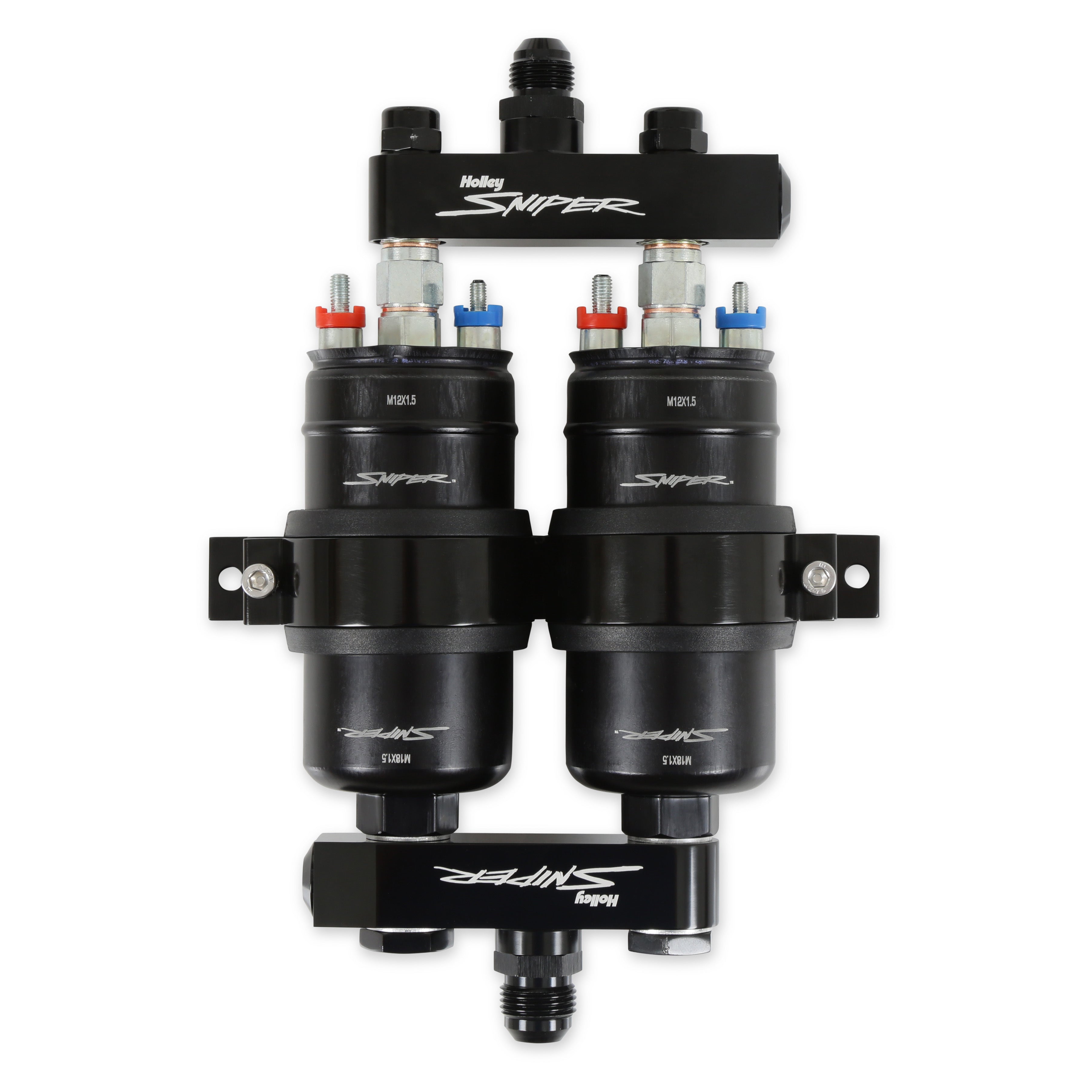 Sniper 3.5 GPM Twin Fuel Pump w/Manifold Kit Fuel Pumps Holley EFI
