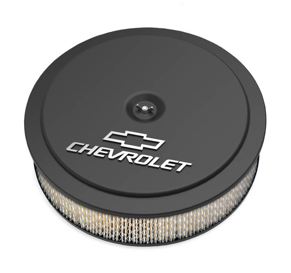 14 x 3 Air Cleaner GM Muscle Series Black Air Cleaner Assemblies and Air Intake Kits Holley