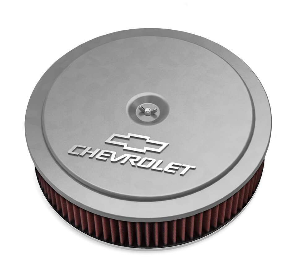 14 x 3 Air Cleaner GM Muscle Series Natural Air Cleaner Assemblies and Air Intake Kits Holley
