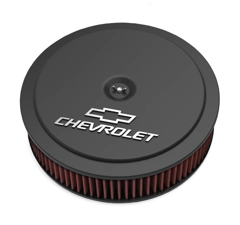 14 x 3 Air Cleaner GM Muscle Series Black Air Cleaner Assemblies and Air Intake Kits Holley