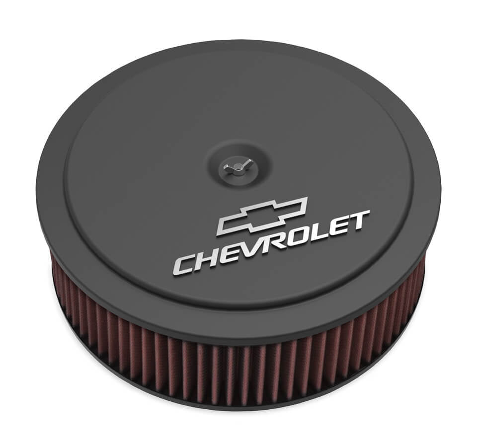 14 x 4 Air Cleaner GM Muscle Series Black Air Cleaner Assemblies and Air Intake Kits Holley