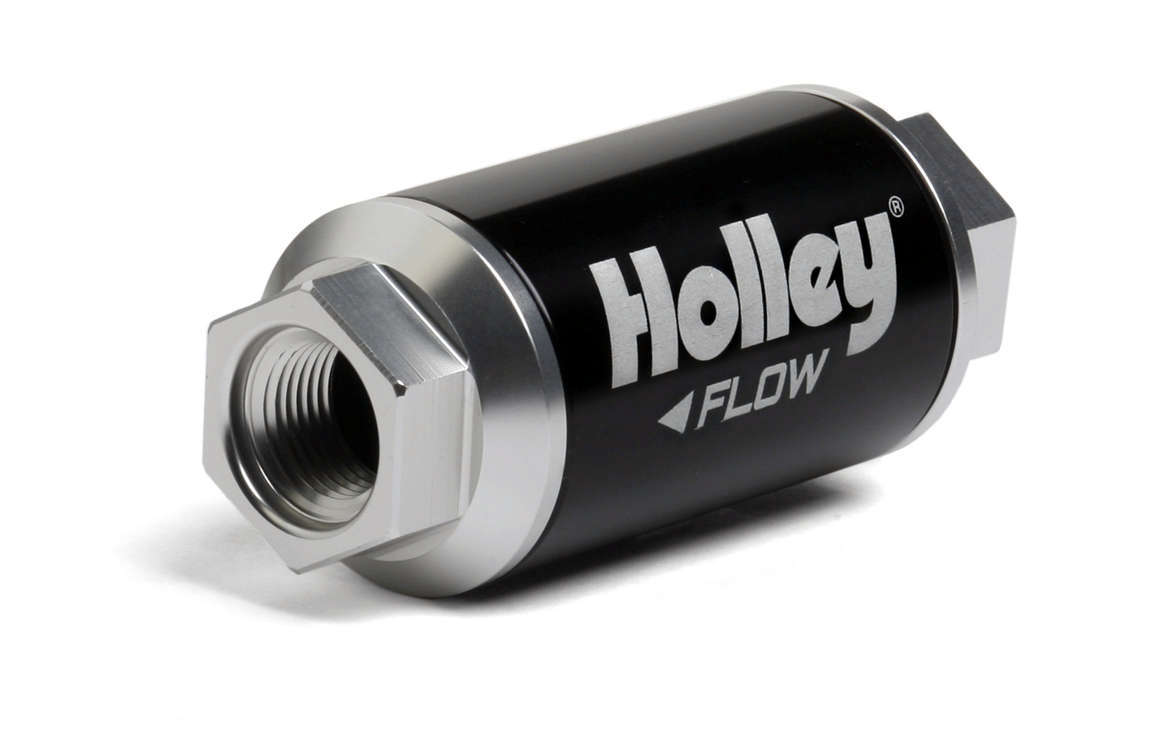 Billet HP Fuel Filter - 3/8NPT 40-Micron 100GPH Fuel Filters and Components Holley