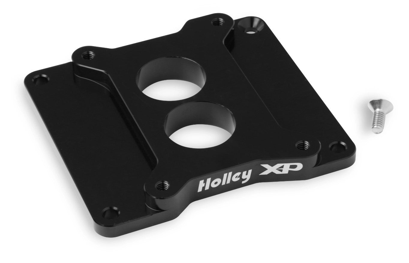 2BBL XP Carb Adapter - Black Carburetor Adapters and Spacers Holley
