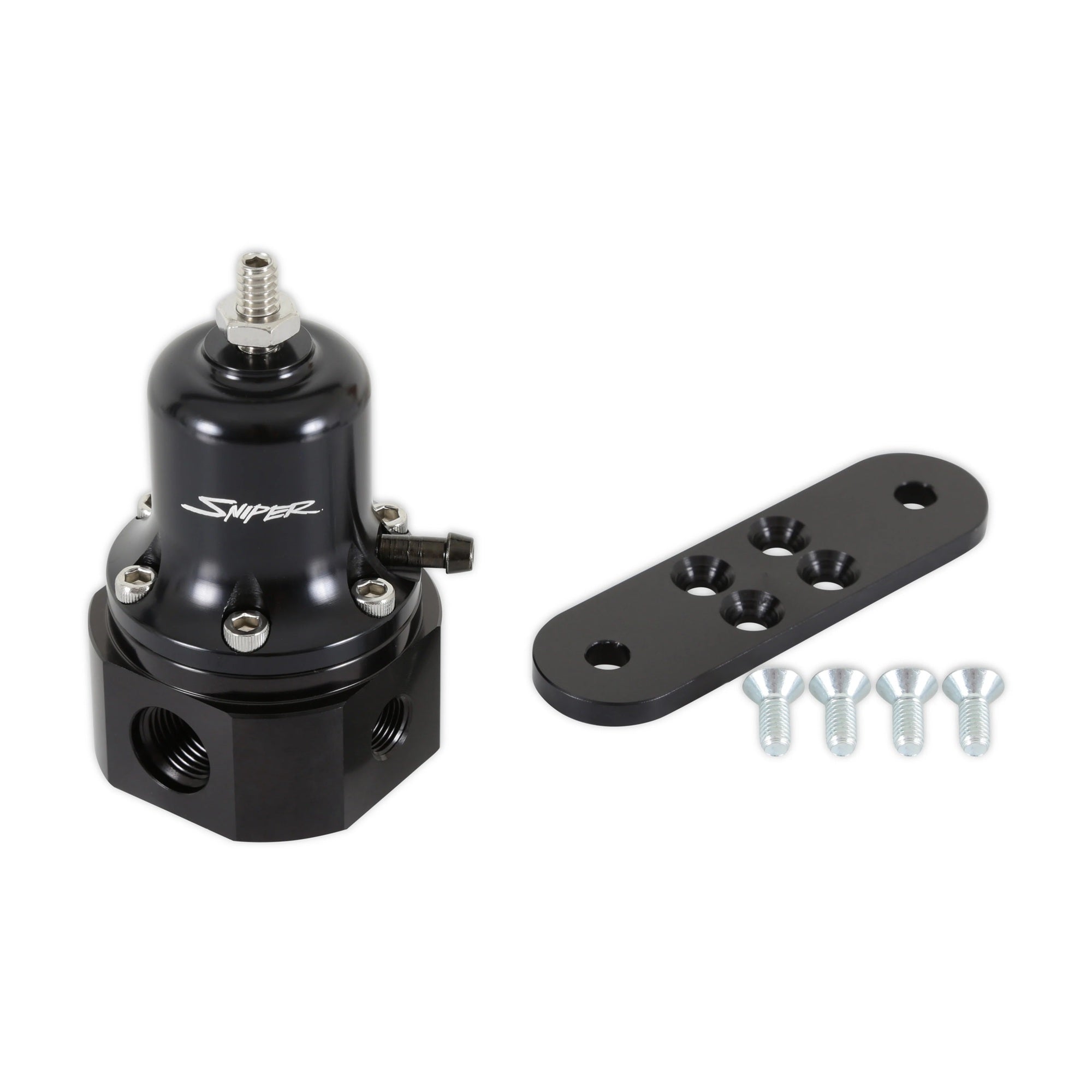 Sniper Billet EFI Fuel Regulator w/6an ORB Port Fuel Pressure Regulators Holley