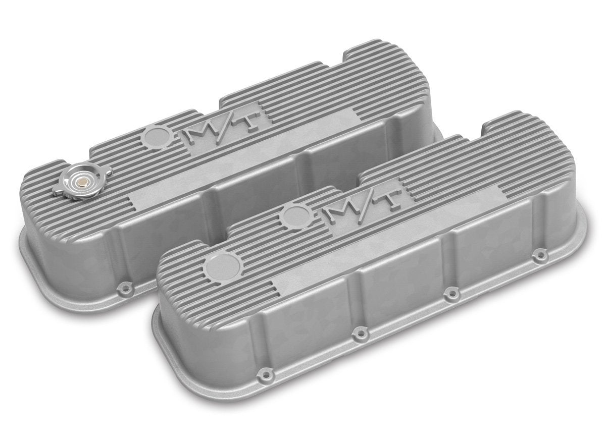 BBC Tall M/T Valve Cover Set Valve Covers Holley