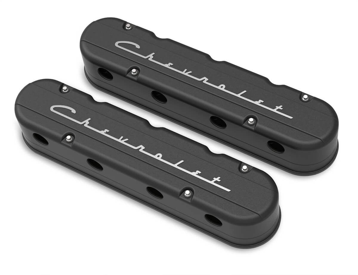 Valve Cover Set GM LS 2-Piece Design Valve Covers Holley